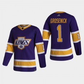 Los Angeles Kings Trikot Troy Grosenick 1 2020-21 Reverse Retro Authentic - Herren